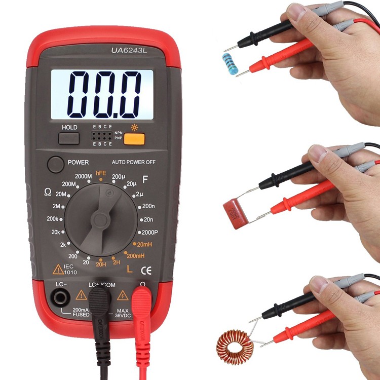 CAMWAY LCR Meter - Capacitance Inductance Resistance Tester With LCD Display