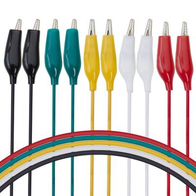 5 Colors Test Lead Cable Set with Alligator Clips 